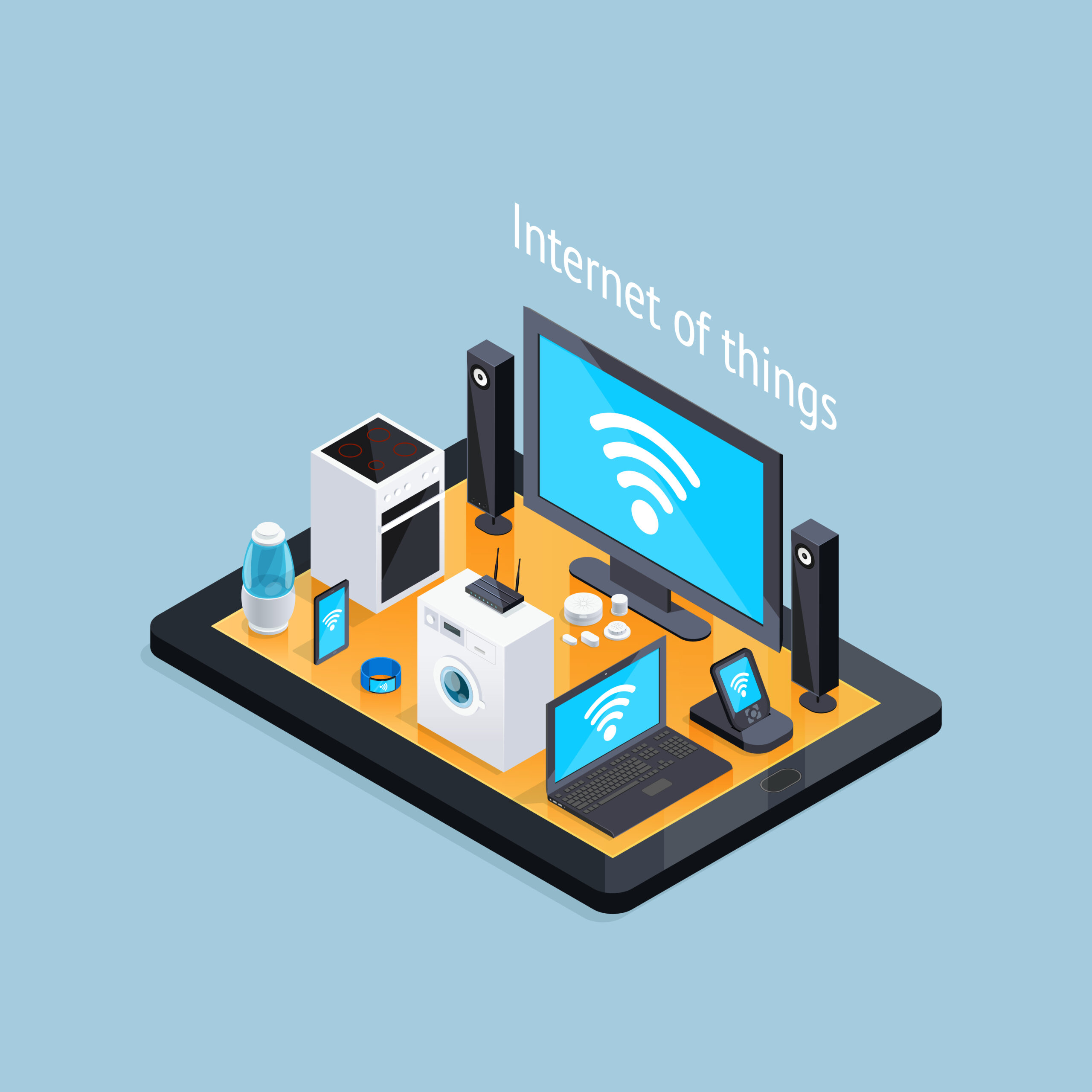 internet of things isometric poster